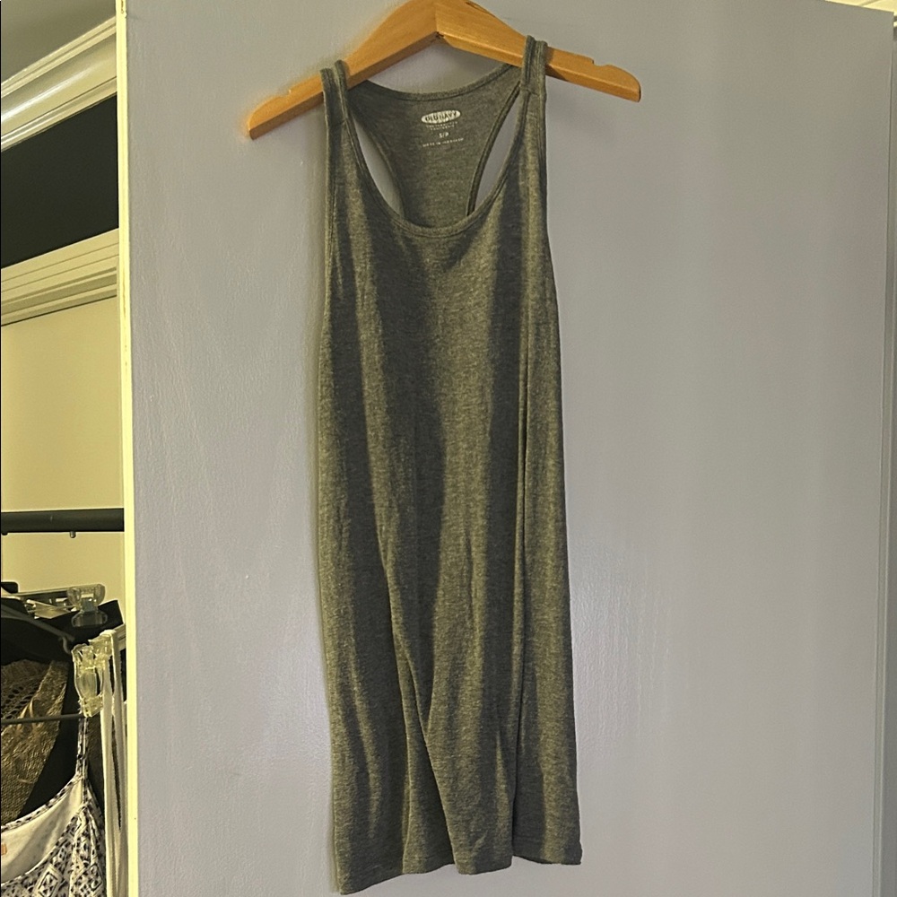 Gray Racerback Top